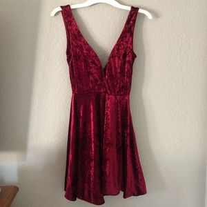 Red Velvet Dress
